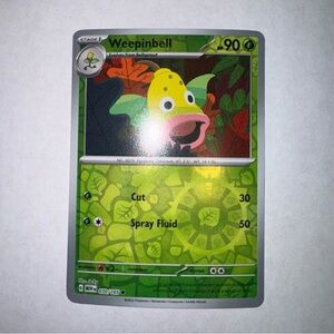 Weepinbell 070/165 Reverse Holo SV: Scarlet & Violet 151 Pokemon TCG